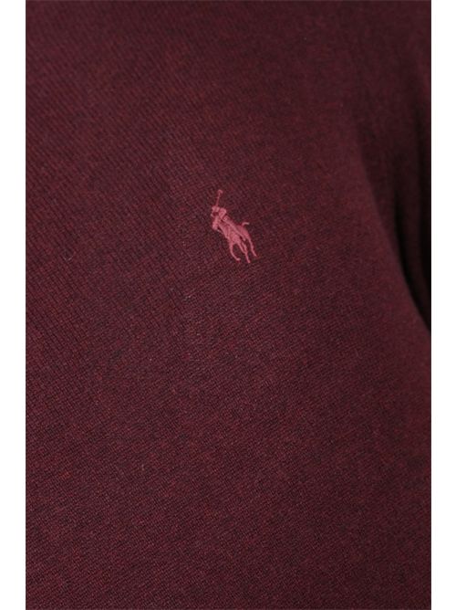Maglia in lana con logo Dark red POLO RALPH LAUREN | 710974148008
